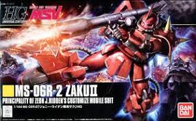 Bandai HGUC MS-06R-1A Zaku II Johnny Ridden Custom Mobile Suit Gundam Model Kit - High Grade Universal Century for Collectors & Gundam Fans - Perfect for Display, Action Scenes & Anime Enthusiasts