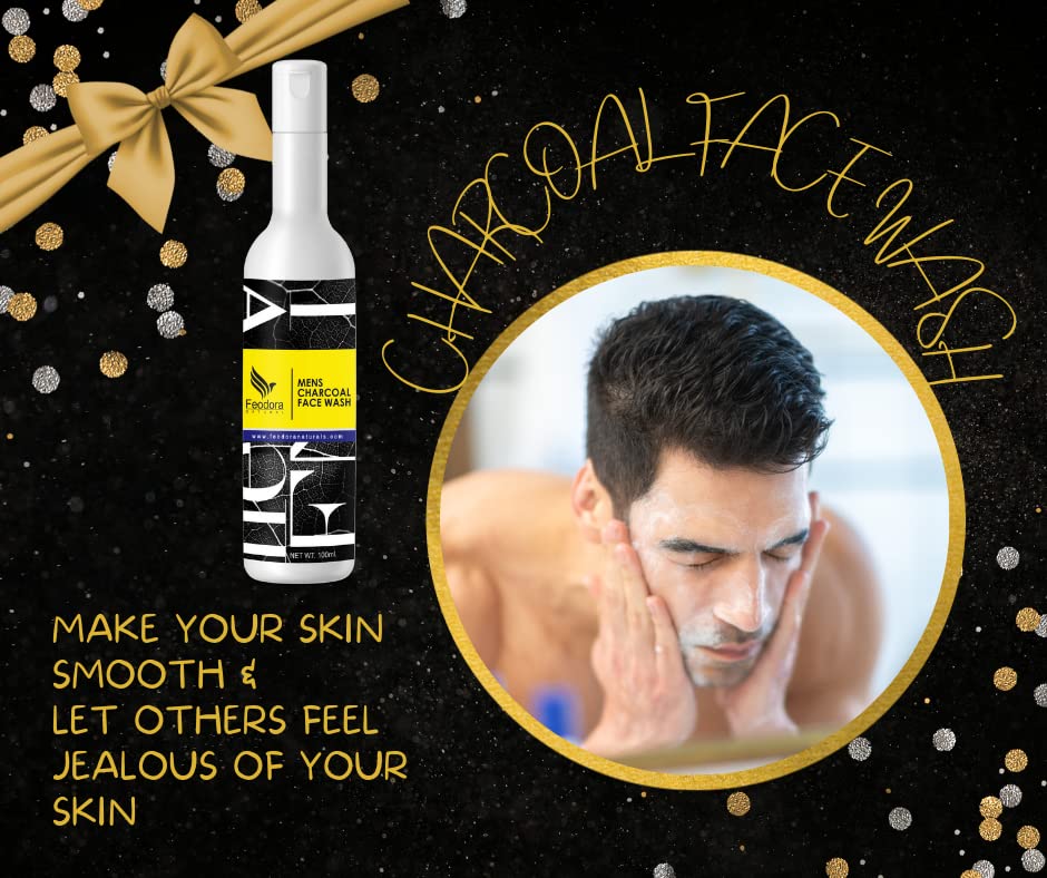 Best Charcoal Face Wash for Men - Deep Cleansing & Oil Control (2-Pack) | Perfect for Daily Skincare & Acne Prevention