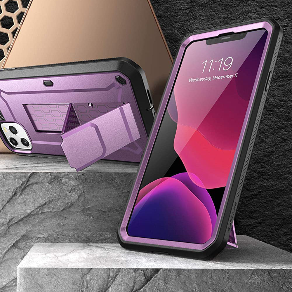 iPhone 11 Pro Max 6.5 Inch Shockproof Case - Unicorn Beetle Pro Series Rugged Protective Cover with Metallic Purple Finish | Perfect for Outdoor Activities, Work & Daily Use