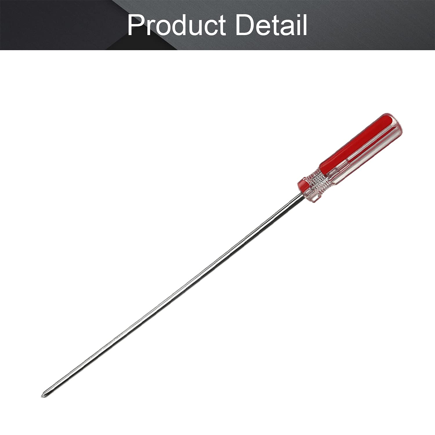 Utoolmart Phillips Screwdriver - 5mm Magnetic Cross Head Tip, 250mm 45# Steel Shaft with 75mm Ergonomic Plastic Handle - Perfect for Home Repair, DIY Projects & Craft Work - Ideal for Electronics, Furniture Assembly & Household Maintenance