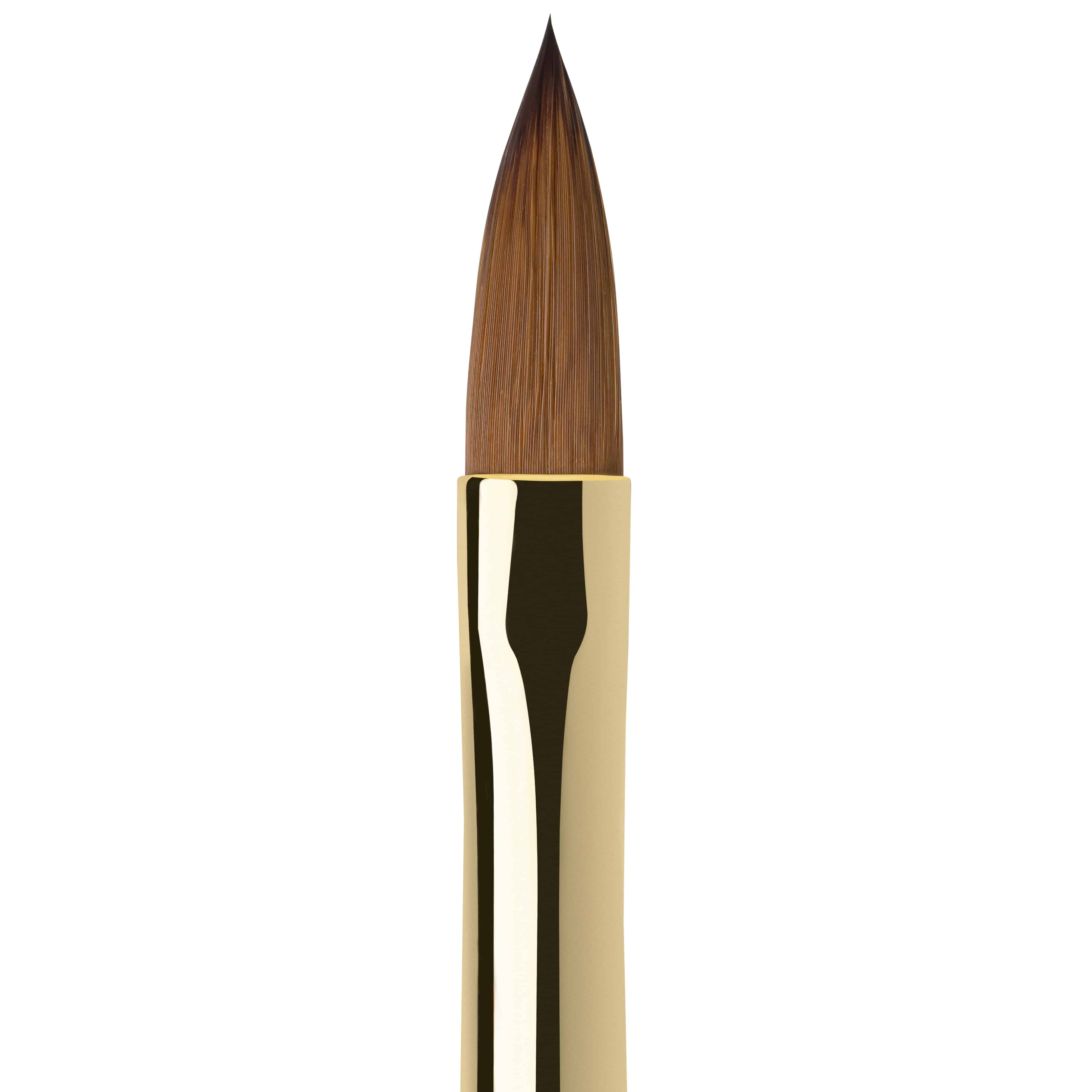 F.O.X Nail Art Brush 006 - Professional Round Large Oval Brush for Acrylic & Gel Nails - Perfect for Salon, Home Manicure & Nail Art Designs