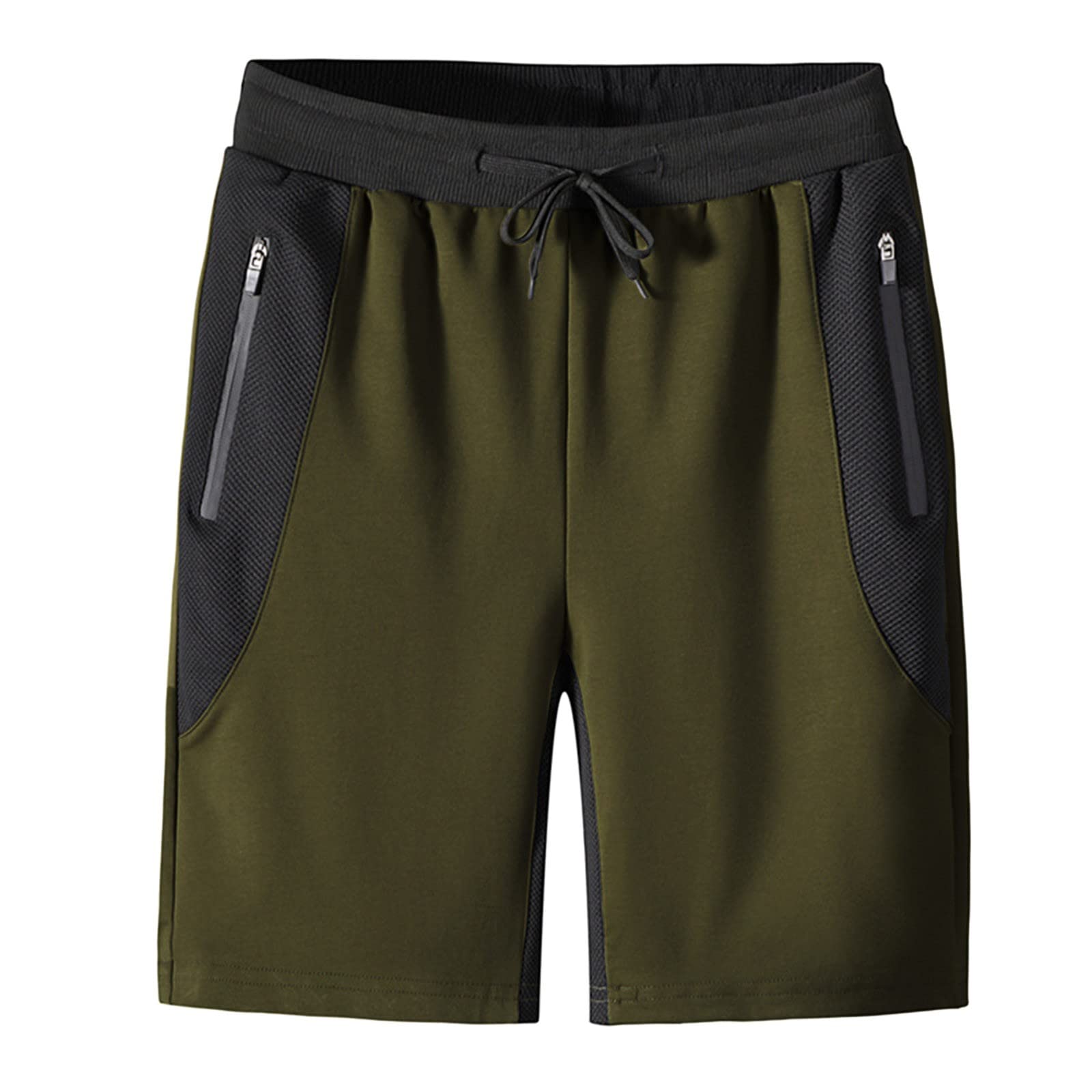 TTQVQ Men's Sweat Shorts - Hiking Cargo Shorts with Side Pockets for Running, Workout & Lounge | Comfortable Athletic Shorts for Outdoor Activities & Gym
