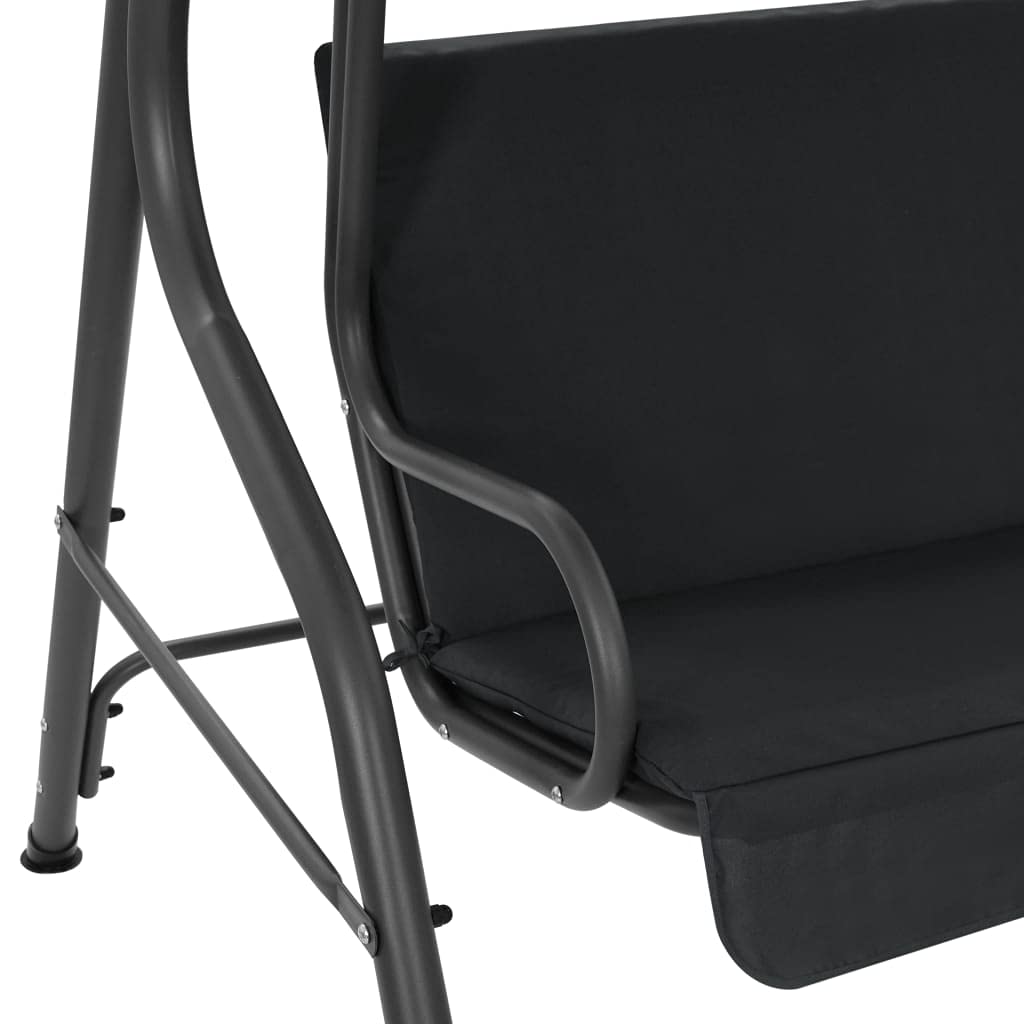 Outdoor Porch Swing Chair - 66.9x43.3x60.2 Inch Weather-Resistant Patio Swing Bench for Garden, Poolside, Balcony & Backyard (Anthracite) - Fast Shipping | Perfect for Relaxation & Outdoor Lounging