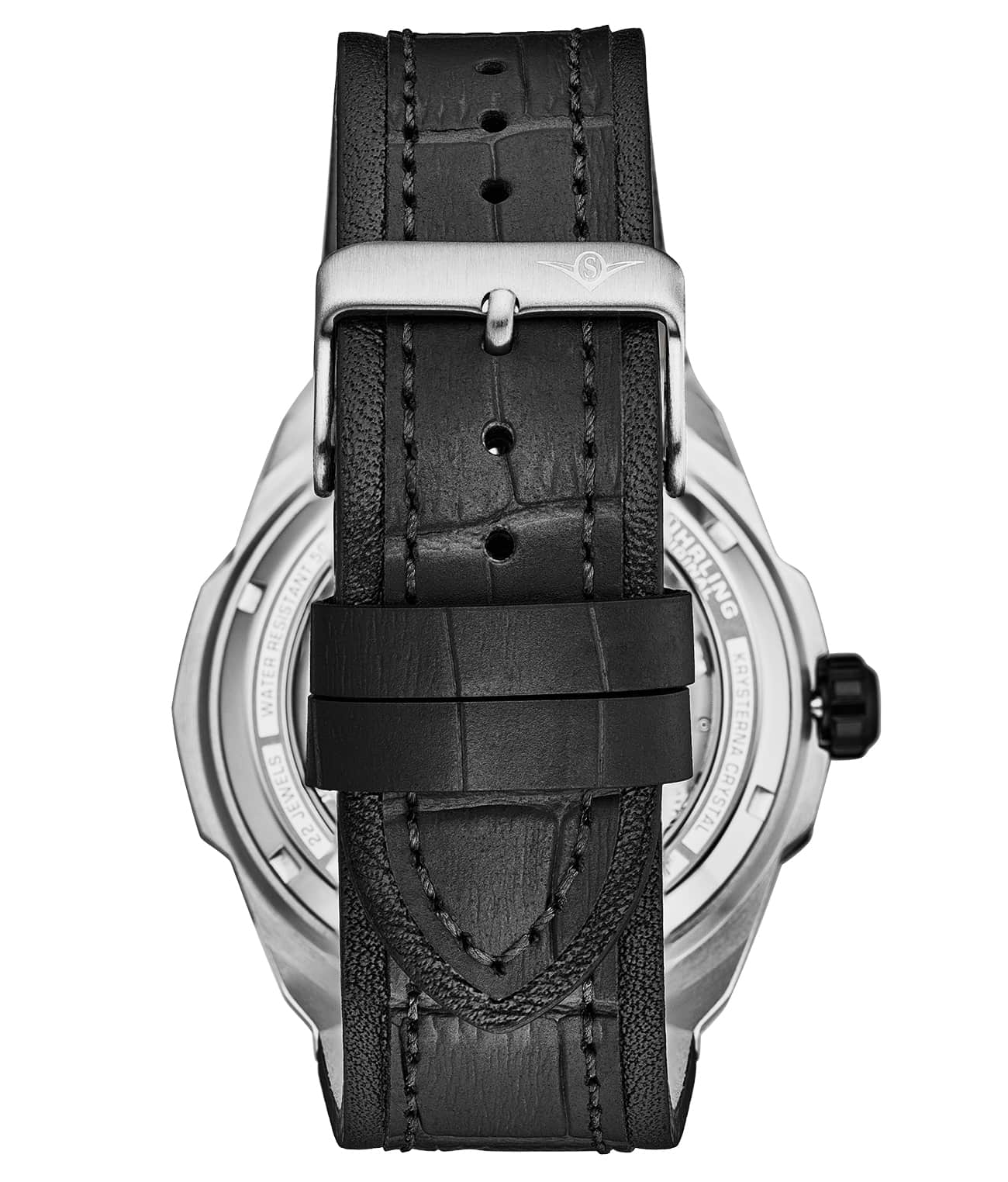 Automatic Dual Time Skeleton Watch for Men - 46mm Stainless Steel Navigator Watch - Perfect for Travel, Business, and Everyday Wear