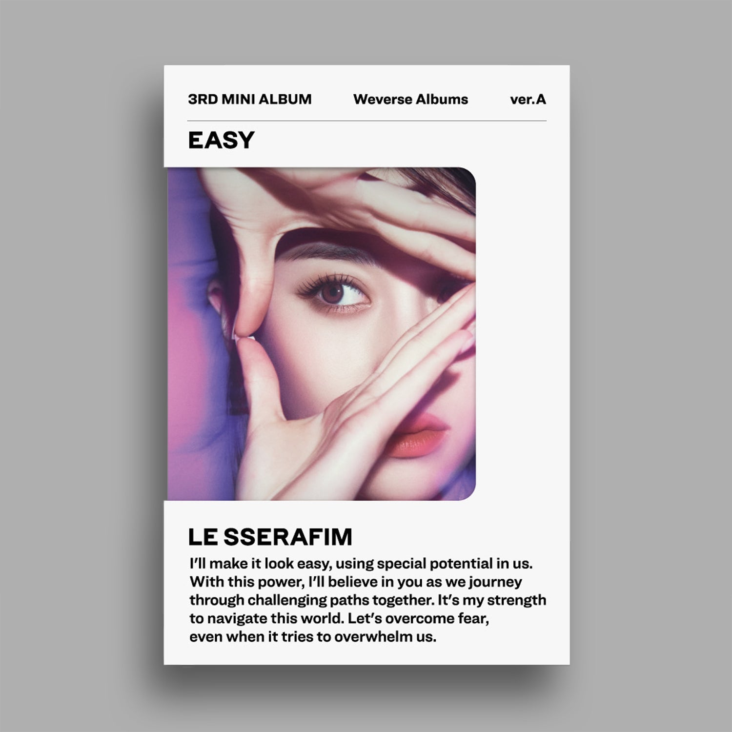 LE SSERAFIM 3rd Mini Album 'EASY' (Weverse Version) - K-Pop Music CD for Fans, Collectors & Gift Giving - Perfect for Concerts, Parties & K-Pop Collections