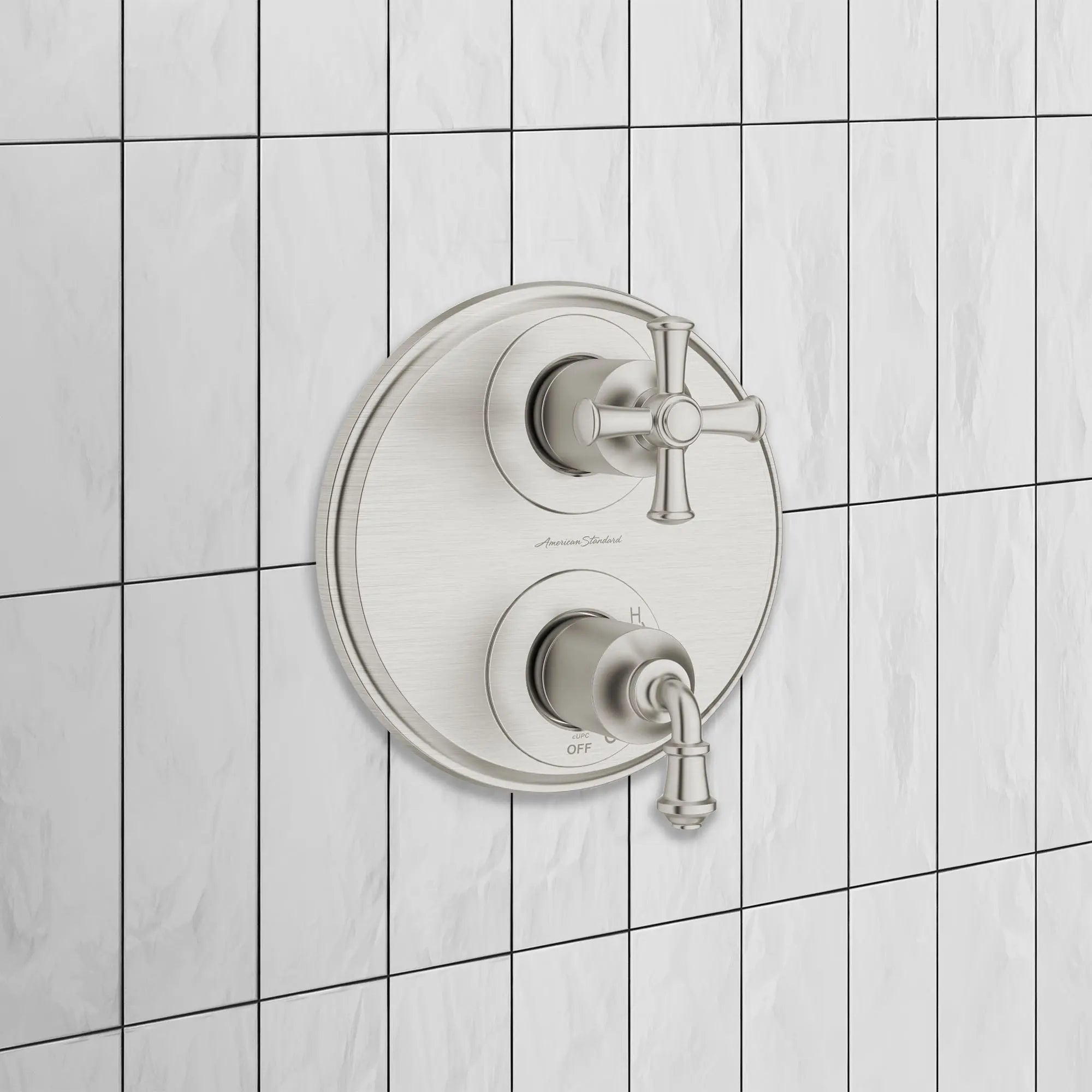 Delancey® 2 Handle Integrated Shower Diverter Trim Kit - Chrome Finish for Bathroom & Shower Remodel - Perfect for Modern Home Upgrades