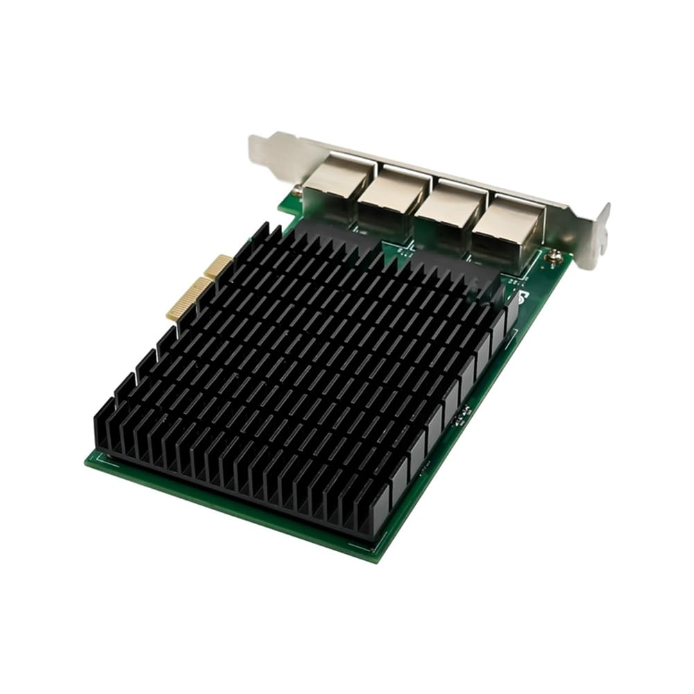 1Set PCI-E X4 Gigabit 4-Port Server Network Card - I210-T4 RJ45 Ethernet NIC for Industrial Camera & Vision Systems | High-Speed Networking Solution for Servers, Workstations & Industrial Applications