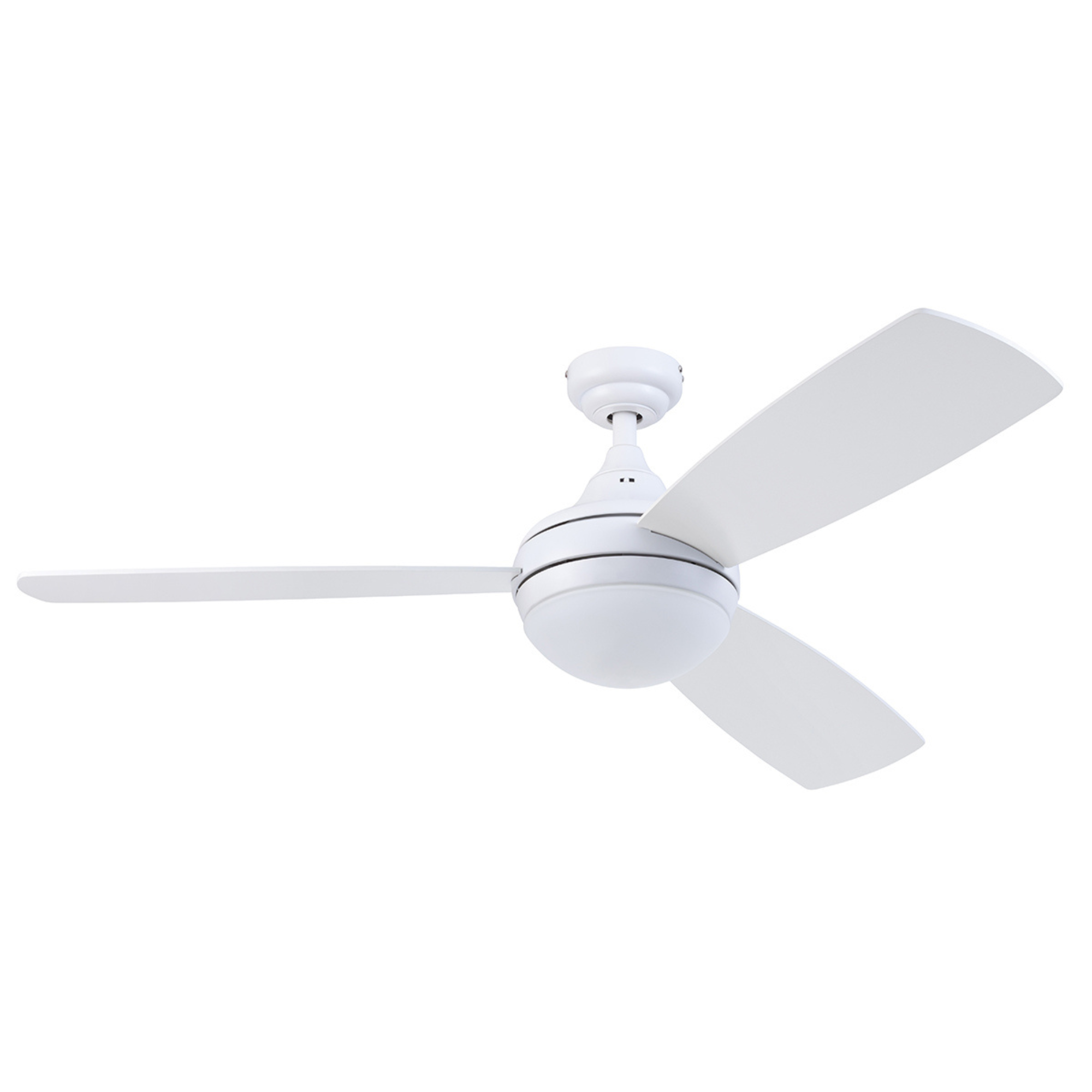 52 Inch White Calico Ceiling Fan with Remote Control - Perfect for Living Room, Bedroom, and Office Spaces