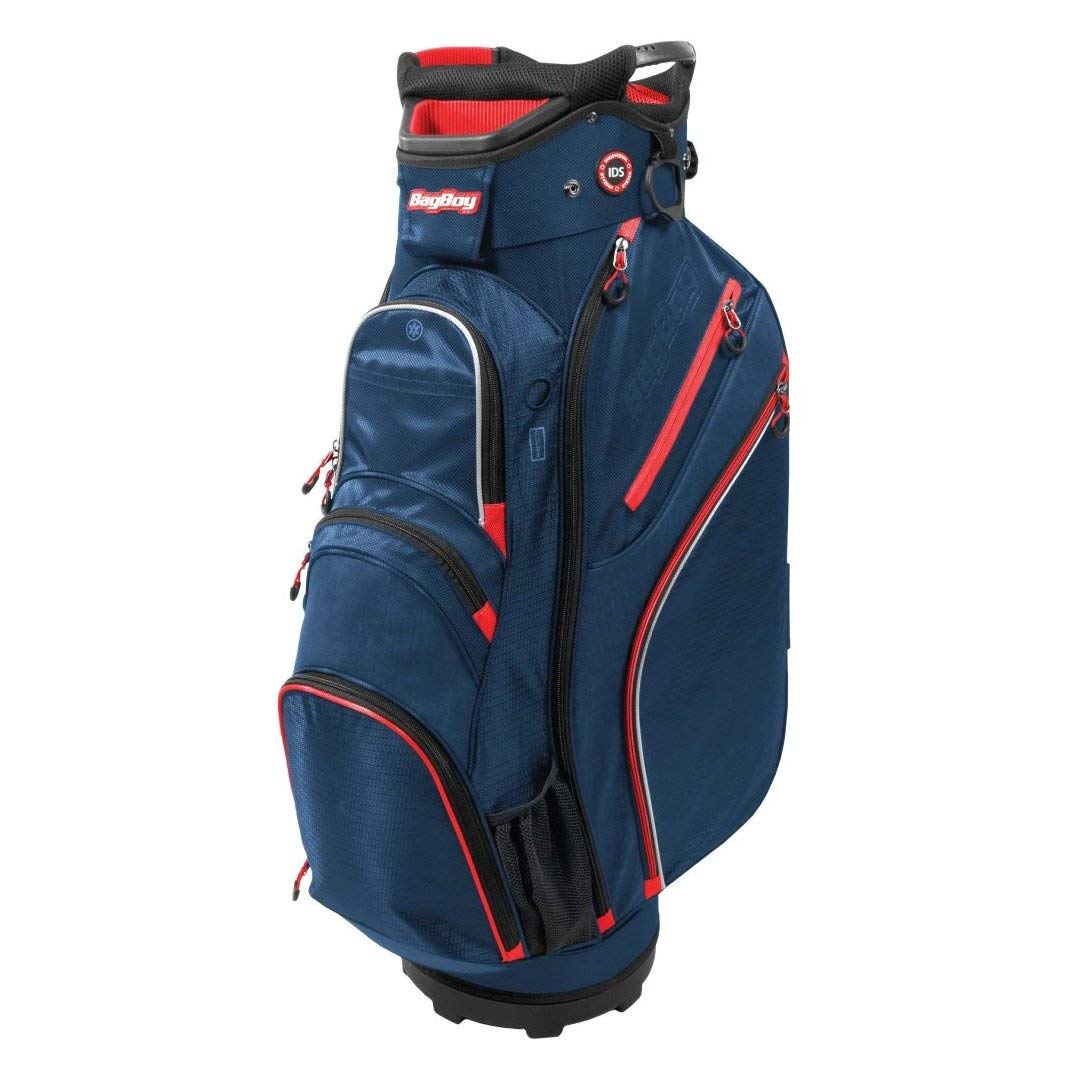 Bag Boy Chiller Cart Bag - Black/Charcoal/Silver Golf Bag with Insulated Cooler Pocket | Perfect for Golf Carts & Outdoor Sports