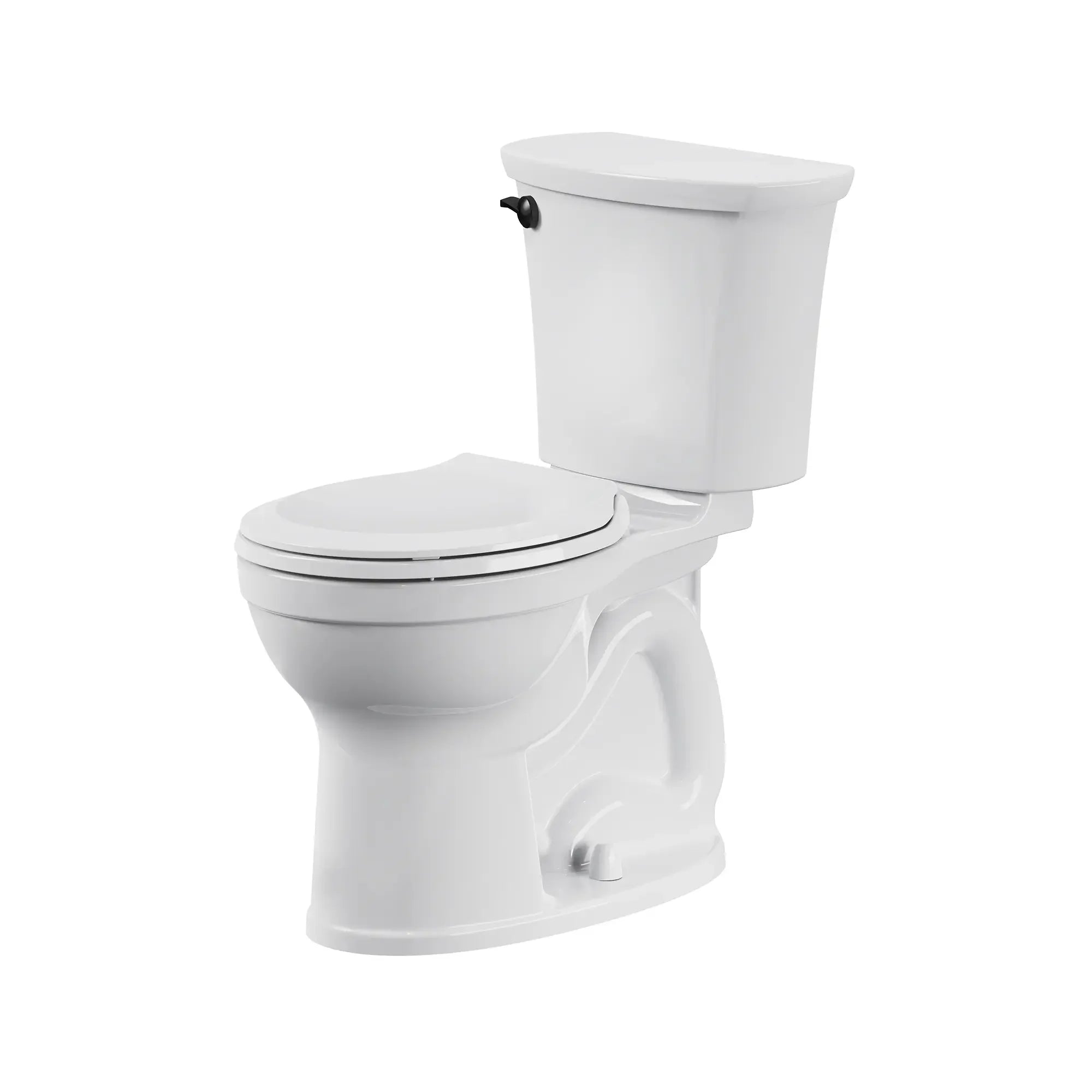 Champion PRO Two-Piece 1.28 GPF Water-Saving Round Front Toilet Bowl - Chair Height Comfort, Easy Installation for Bathroom Remodeling (Toilet Seat Not Included) - Perfect for Small Bathrooms, Apartments & Modern Homes