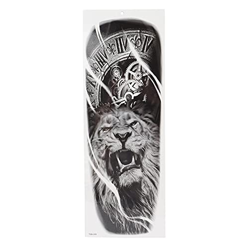 Realistic Full Sleeve Temporary Tattoo Stickers - Waterproof Fake Body Art for Arms, Hands, Neck & Wrist | Lifelike Tattoo Designs for Parties, Halloween & Costume Events (Style 03)