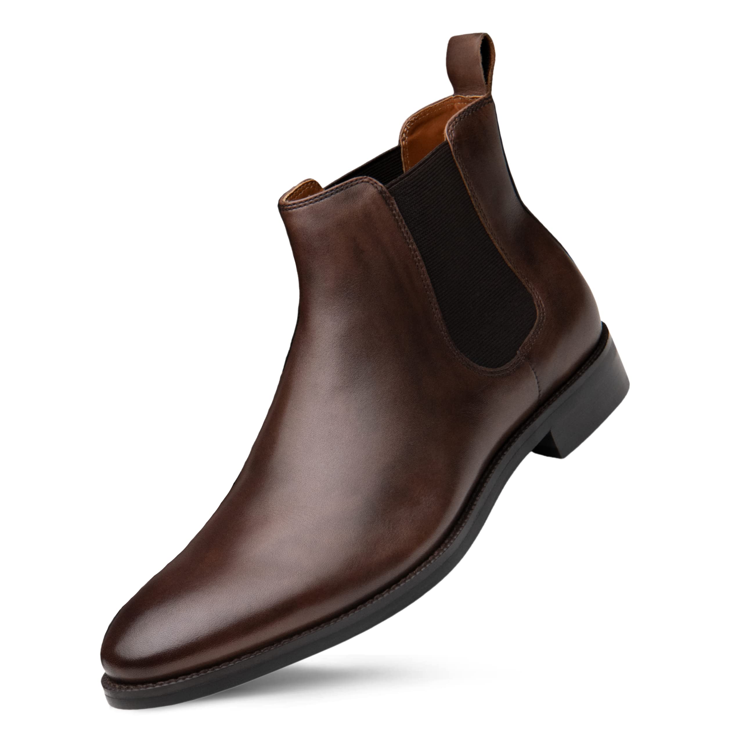 Dunross & Sons Men's Chelsea Boots - Jayden Dress Boots for Men | Comfortable Leather Boots for Work, Casual & Formal Wear
