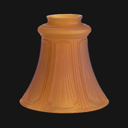 B&P Lamp® 5.5英寸高缎面琥珀色灯罩，2.25英寸唇形适配器，适用于客厅、卧室和餐厅照明