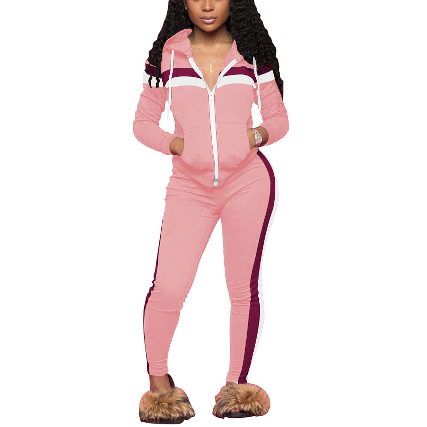 Women's 2-Piece Jogging Suit Set - Comfortable & Stylish Activewear for Running, Yoga & Lounge Wear