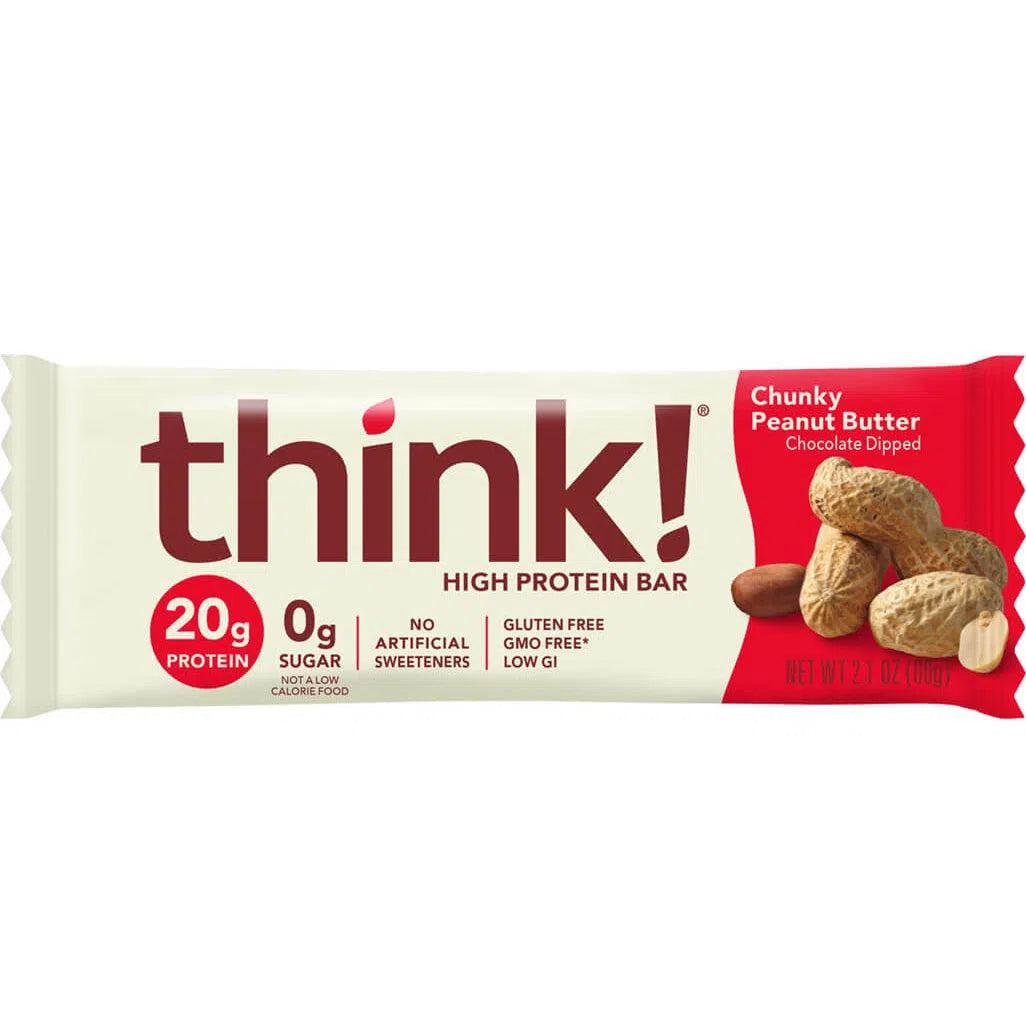 think! High Protein Bars - Low Sugar, Gluten Free Snacks for Weight Loss & Energy Boost - Perfect for Gym, Hiking & On-the-Go Nutrition