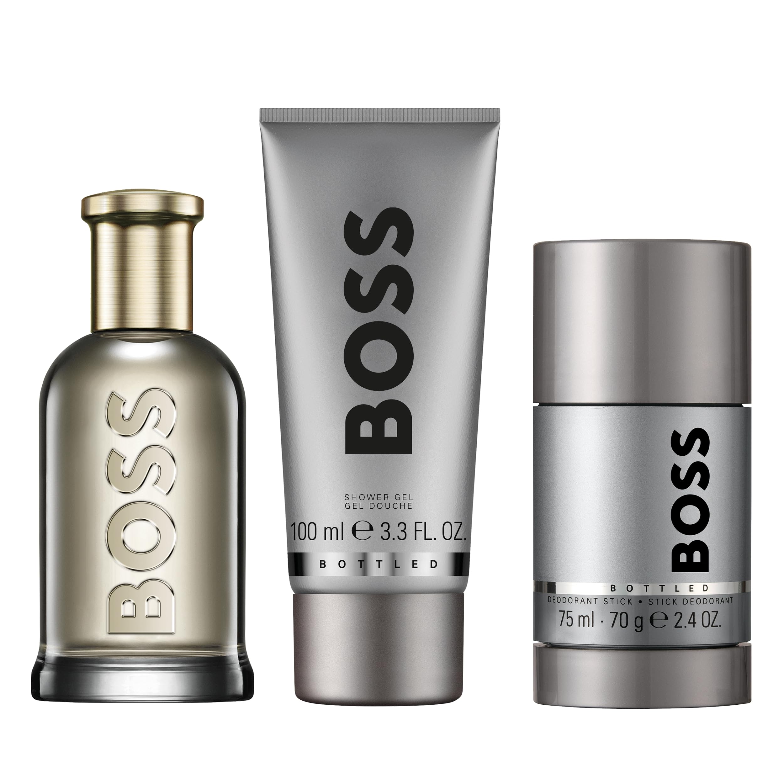 Hugo Boss Men's 3-Piece Eau de Parfum Gift Set - Cologne Spray for Men, Luxury Fragrance Trio - Perfect for Gifts, Date Nights & Special Occasions