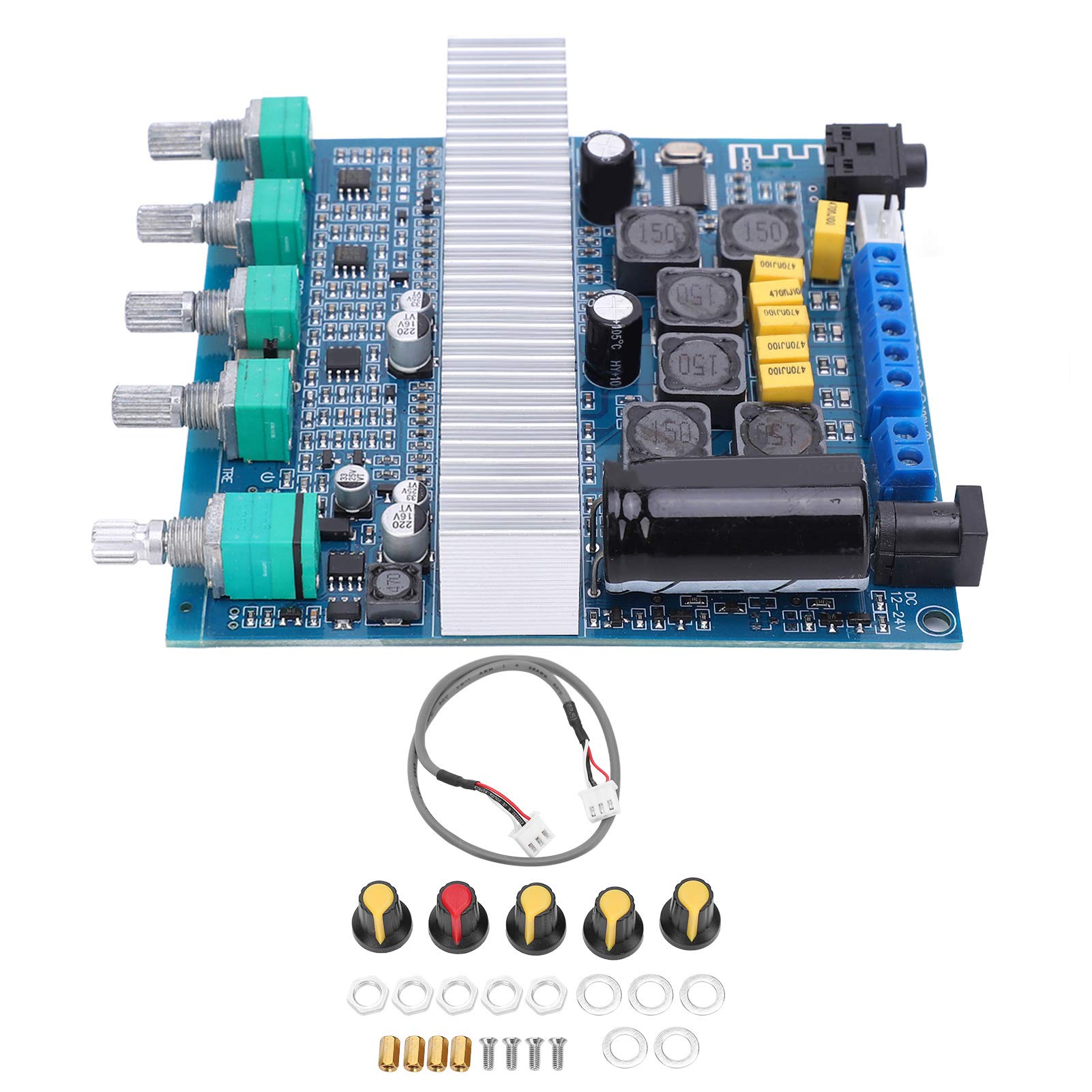 100W Stereo Audio Power Amplifier Board - Subwoofer Amplifier Module for Home Theater & Car Audio Systems | High Power Receiver for DJ, Karaoke & Professional Sound Systems