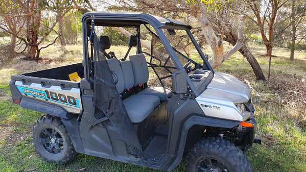 Durable Canvas ATV Seat Covers for CF Moto U1000 - 5-Piece Waterproof Set for Off-Roading & Outdoor Adventures