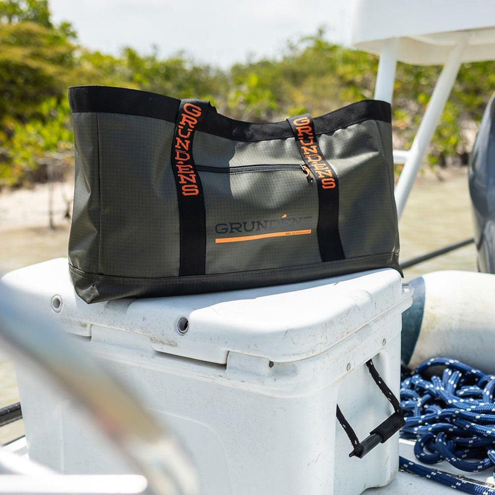 Grundens Gear Hauler 50L Waterproof Tote Bag - Durable Fishing & Outdoor Storage for Boating, Camping & Beach Trips
