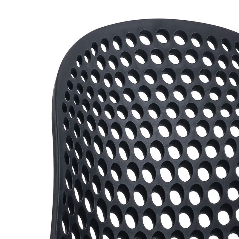 GEOFFREY Modern Dining Chair in Black - Stylish & Comfortable Seat for Kitchen, Dining Room, or Office