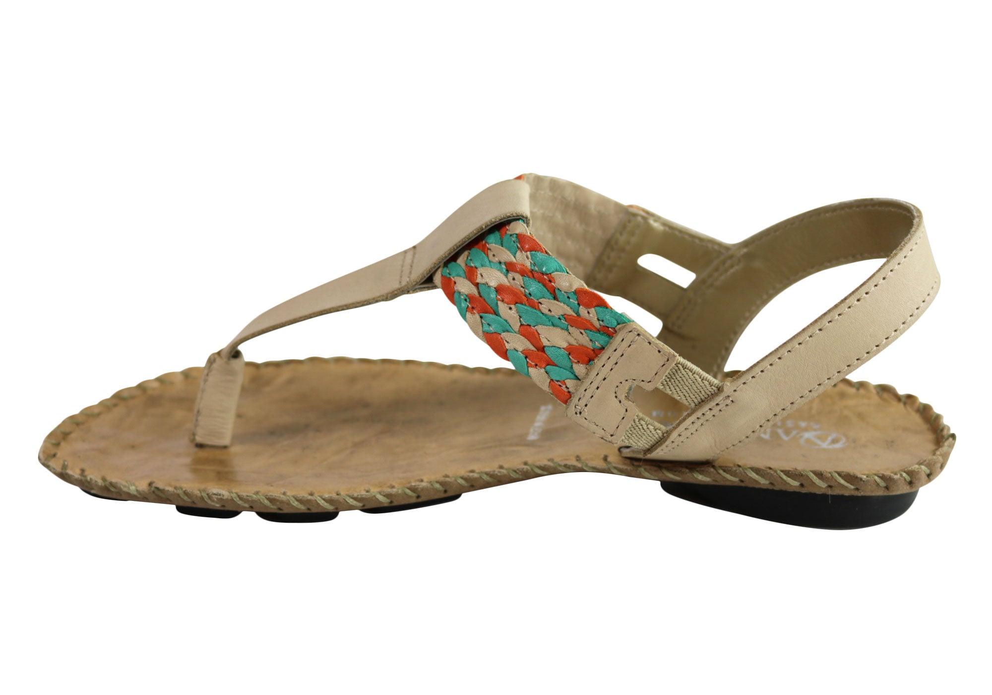 Andacco Irene Women's Comfortable Leather Sandals - Handmade in Brazil - Perfect for Summer, Beach, and Casual Outings