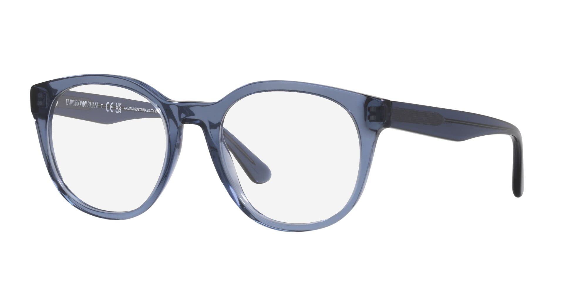 Emporio Armani EA3207 Men's Round Polarized Sunglasses UV Protection - Stylish for Driving, Beach & Outdoor Activities