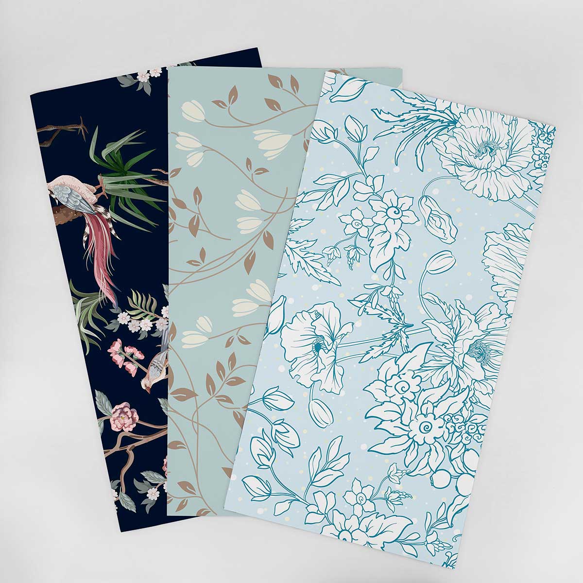 Blue Bedroom Wallpaper Sample - Modern & Similar Tones 003 - Perfect for Nursery, Guest Room & Home Decor