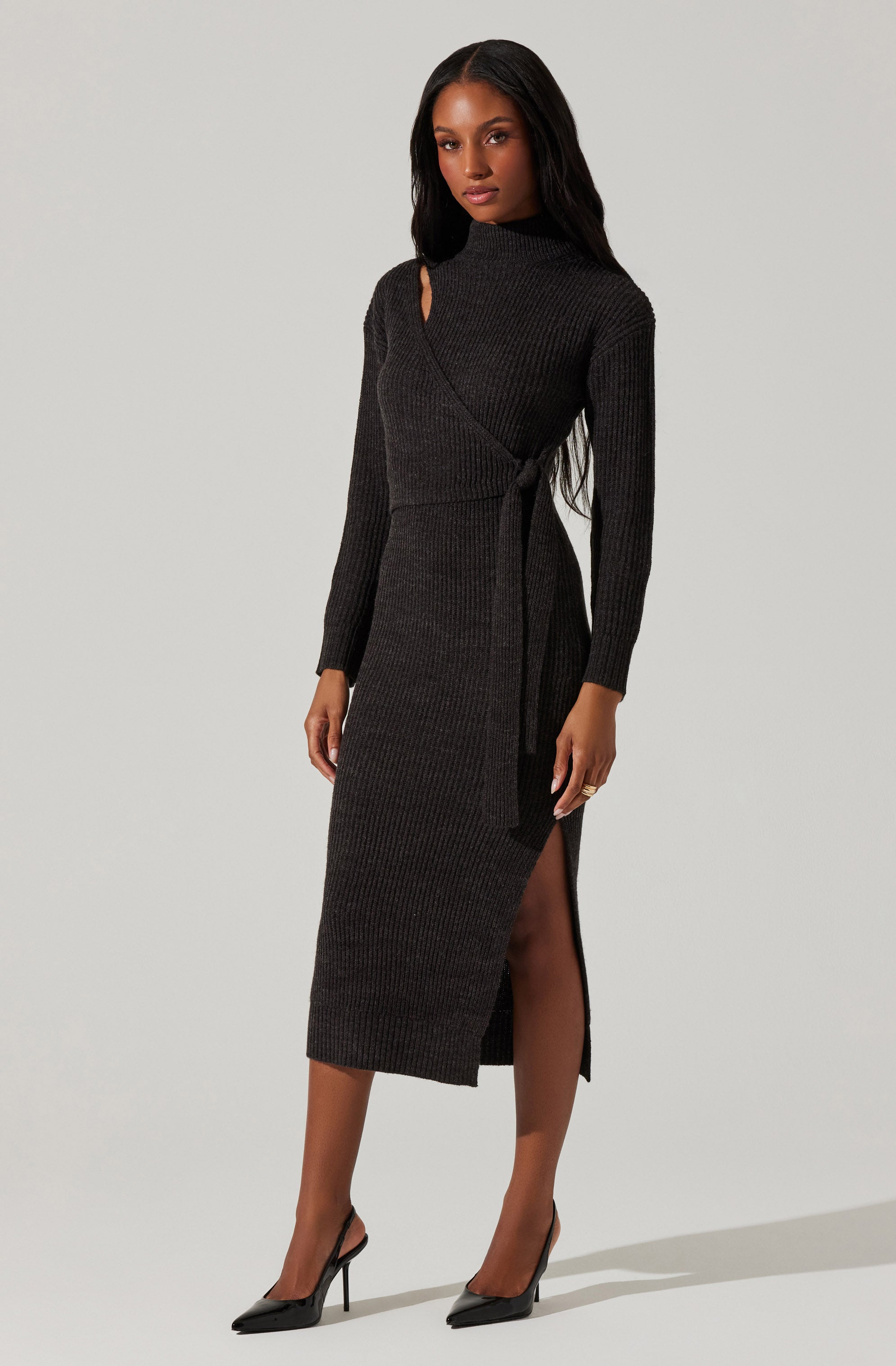 Audree Women's Knit Sweater Dress - Soft Long Sleeve Tunic Pullover for Fall & Winter | Perfect for Office, Date Night & Casual Outfits