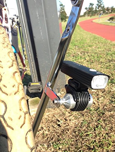 Lightweight Bicycle Light Holder & Hub Adapter - Durable Bike Accessory for Night Riding & Commuting