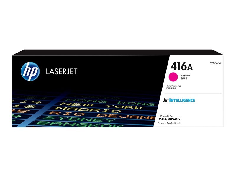 Original HP 416A Magenta Toner Cartridge - Compatible with HP M454, M479, M455, M480 Printers - High-Yield Printing for Office & Home Use
