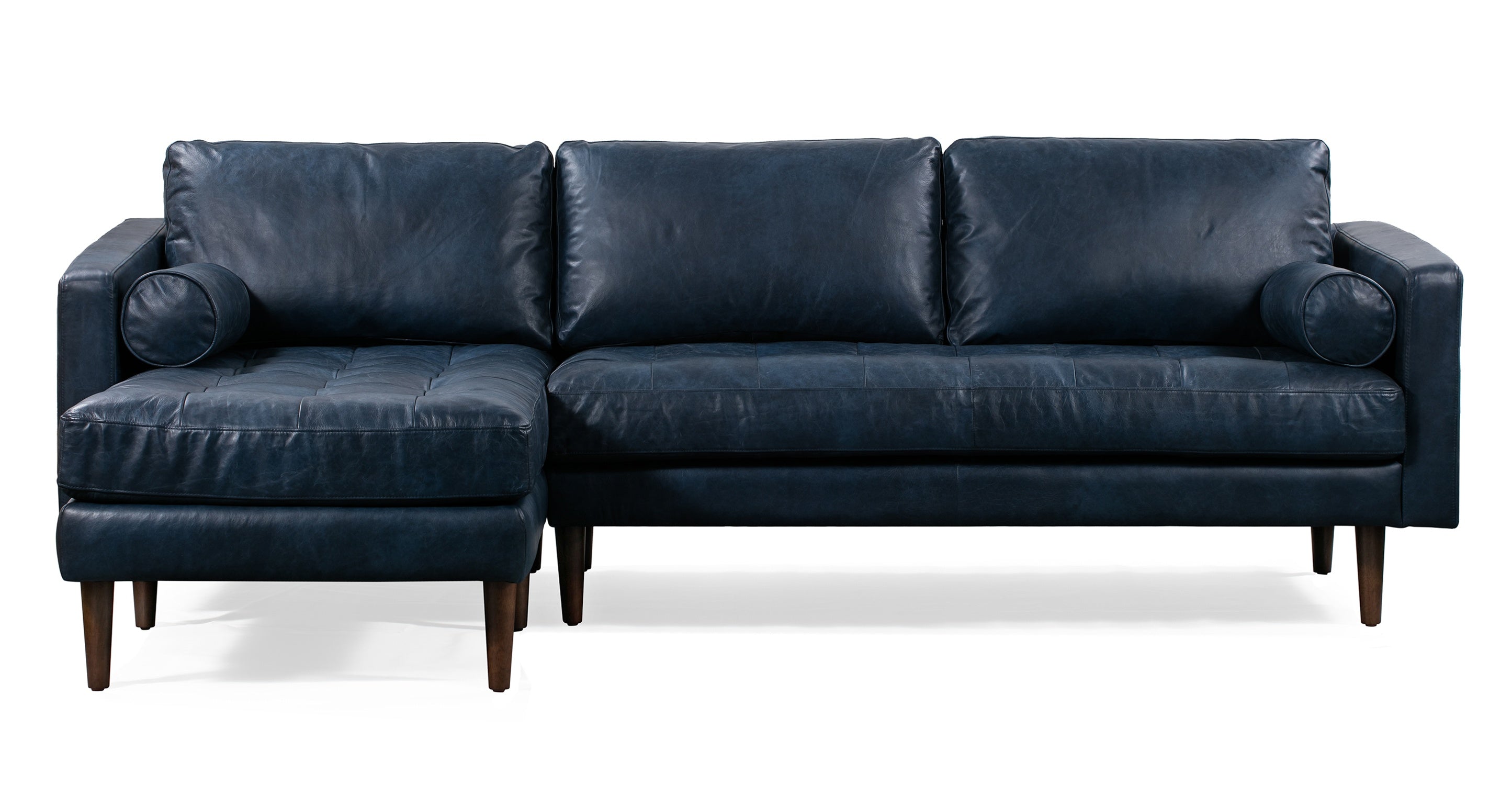 Napa Left Facing Sectional Sofa - Modern L-Shaped Couch with Reversible Chaise, Soft Fabric Upholstery for Living Room, Family Room & Home Theater Comfort