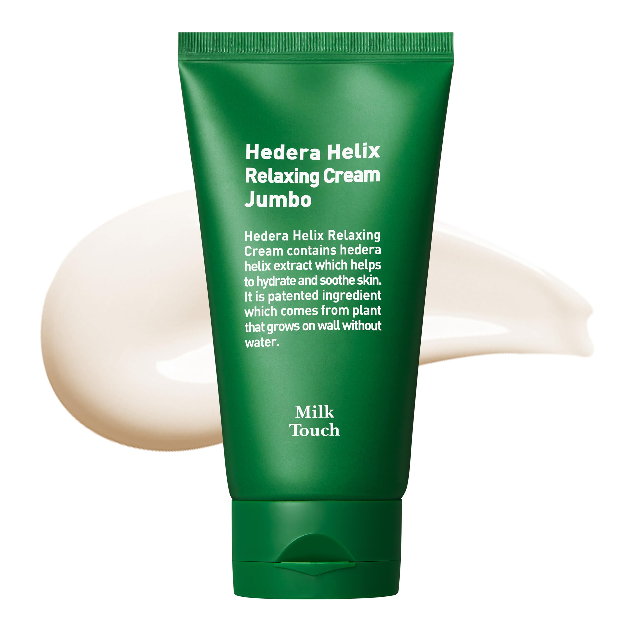 MILKTOUCH Hedera Helix Relaxing Cream Jumbo 3.38 oz - Redness Relief & Hydrating Face Moisturizer for Sensitive Skin with Cica Extract, Soothes Rosacea & Calms Irritation - Perfect for Daily Skincare Routine & Post-Treatment Care