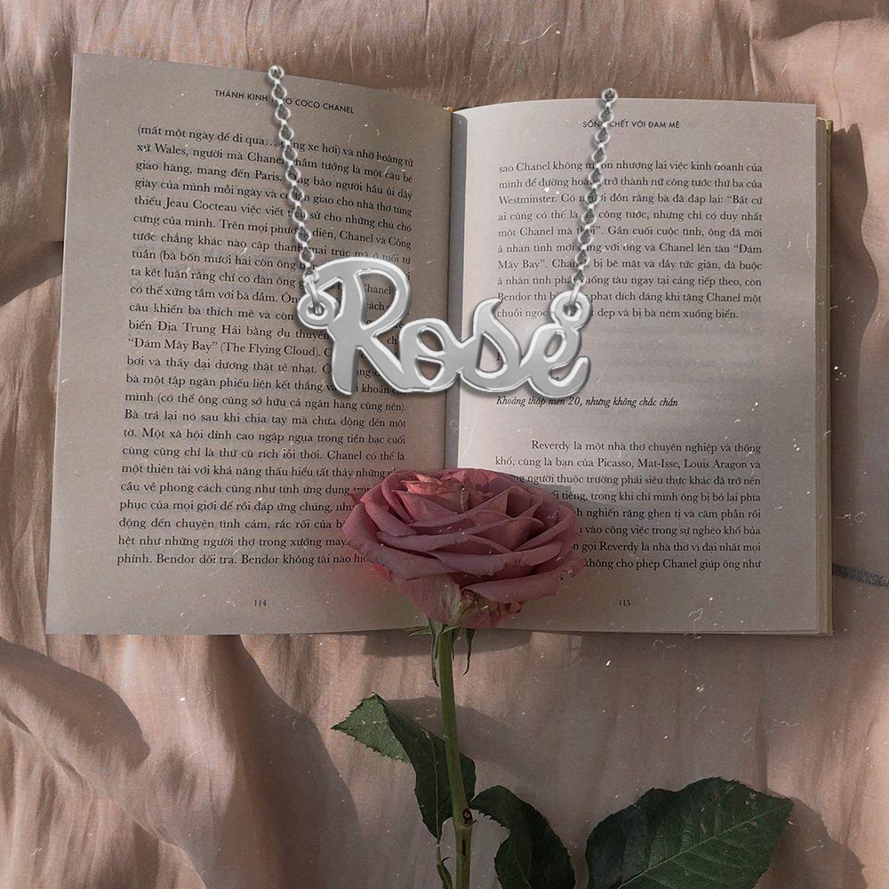 Custom Alana Name Necklace - Gold/Silver Bar Pendant for Gifts