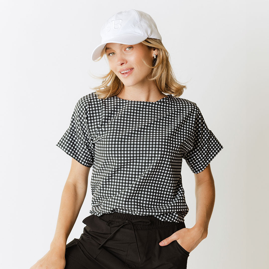 Boss Tee - Premium Black Checkered Men's T-Shirt | Casual & Business Wear | Perfect for Office, Dating & Weekend Outfits