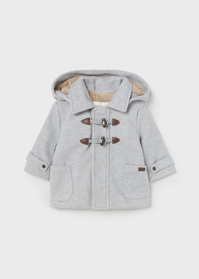 Grey Trench Coat for Newborn Boys - Stylish Outerwear for Baby's First Outings & Photo Shoots