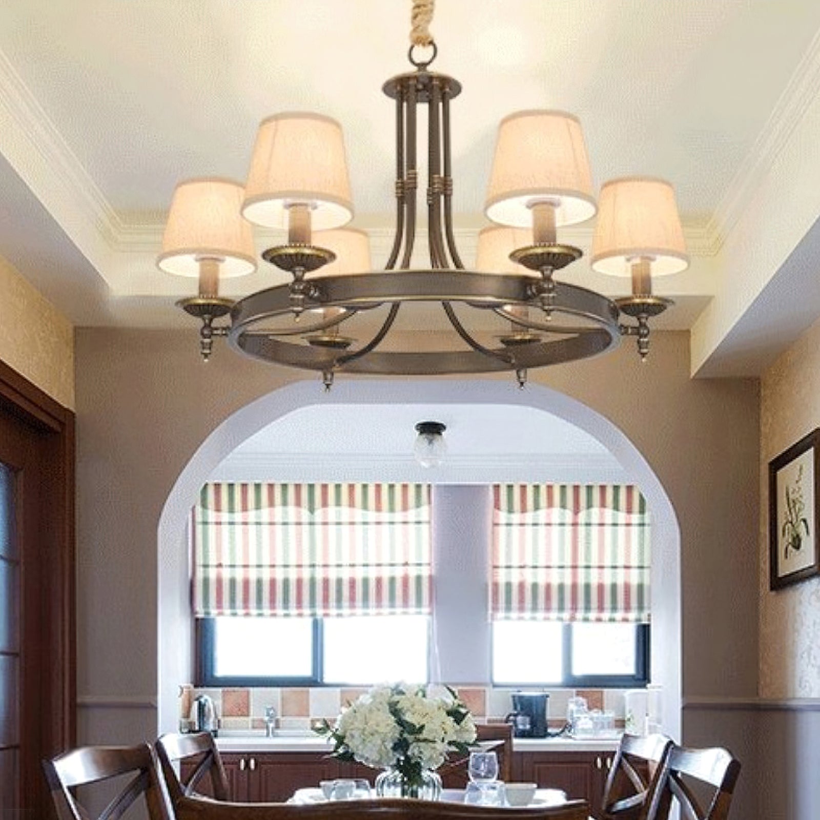 Alessio Modern Crystal Chandelier - Elegant Ceiling Light Fixture for Dining Room, Living Room & Bedroom | Perfect for Home Decor & Interior Design