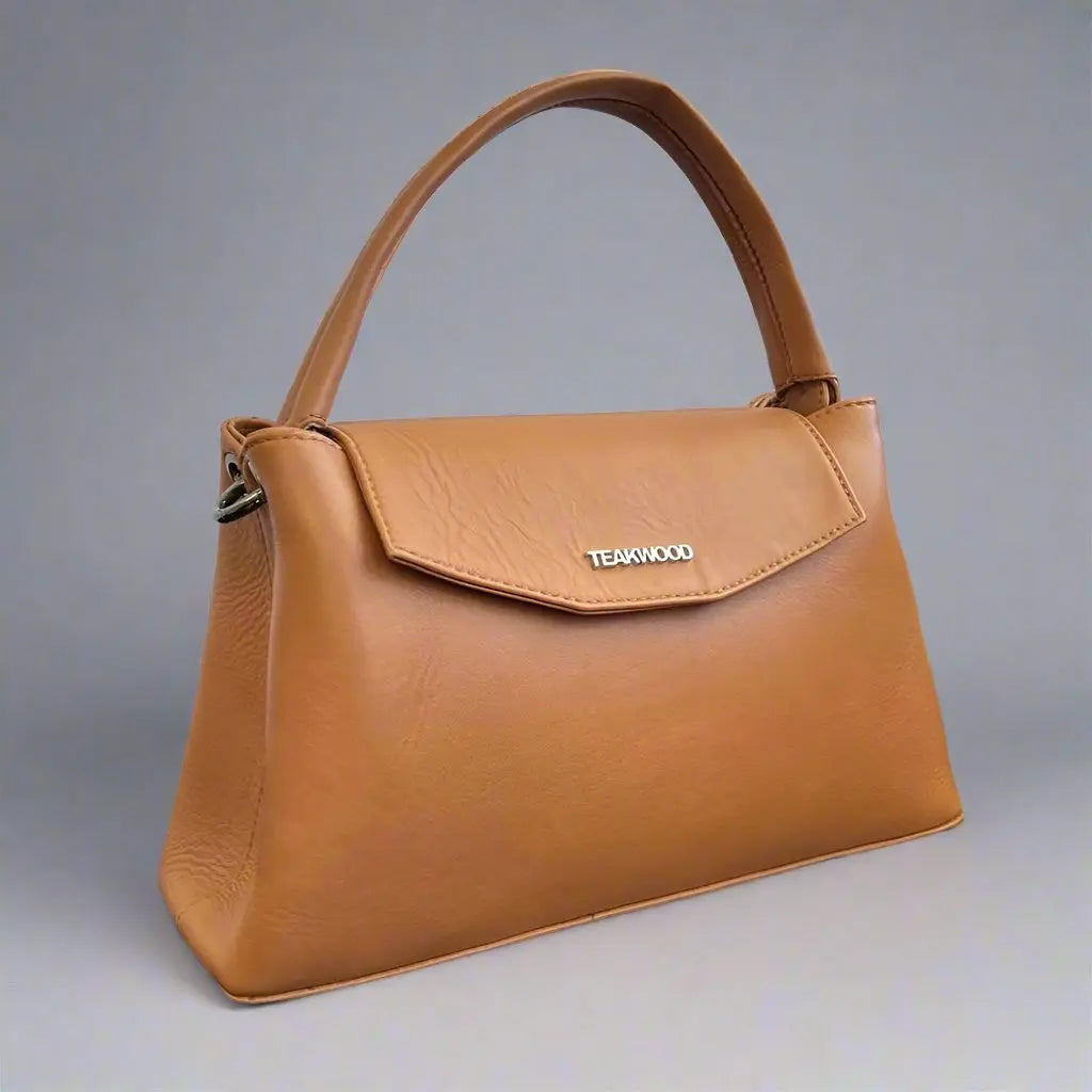 Stylish Genuine Sheep Leather Crossbody Bag with Flap and Handle - Perfect for Work, Travel & Everyday Use