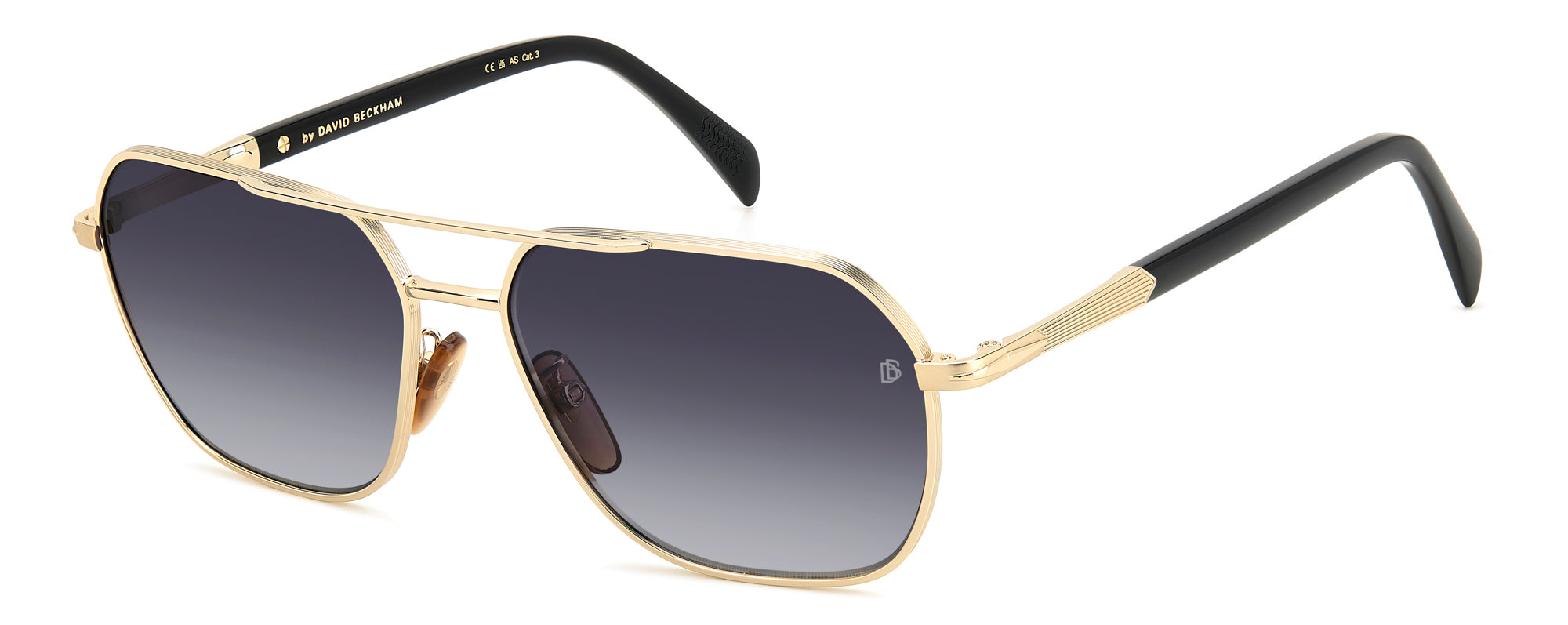 David Beckham DB1128/G/S Men's Sunglasses - Polarized UV Protection Aviator Style for Driving, Outdoor & Fashion