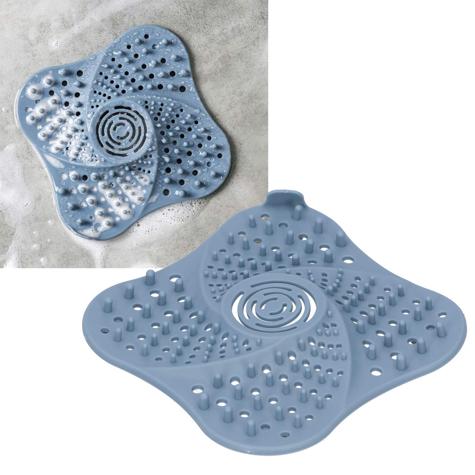 **Drain Hair Catcher with Suction Cups - Durable Sink Strainer for Bathtub, Kitchen, Washing Machine & Shower - Prevent Clogs & Protect Plumbing**    *(Perfect for Bathroom, Laundry Room & Kitchen Drainage Systems)*