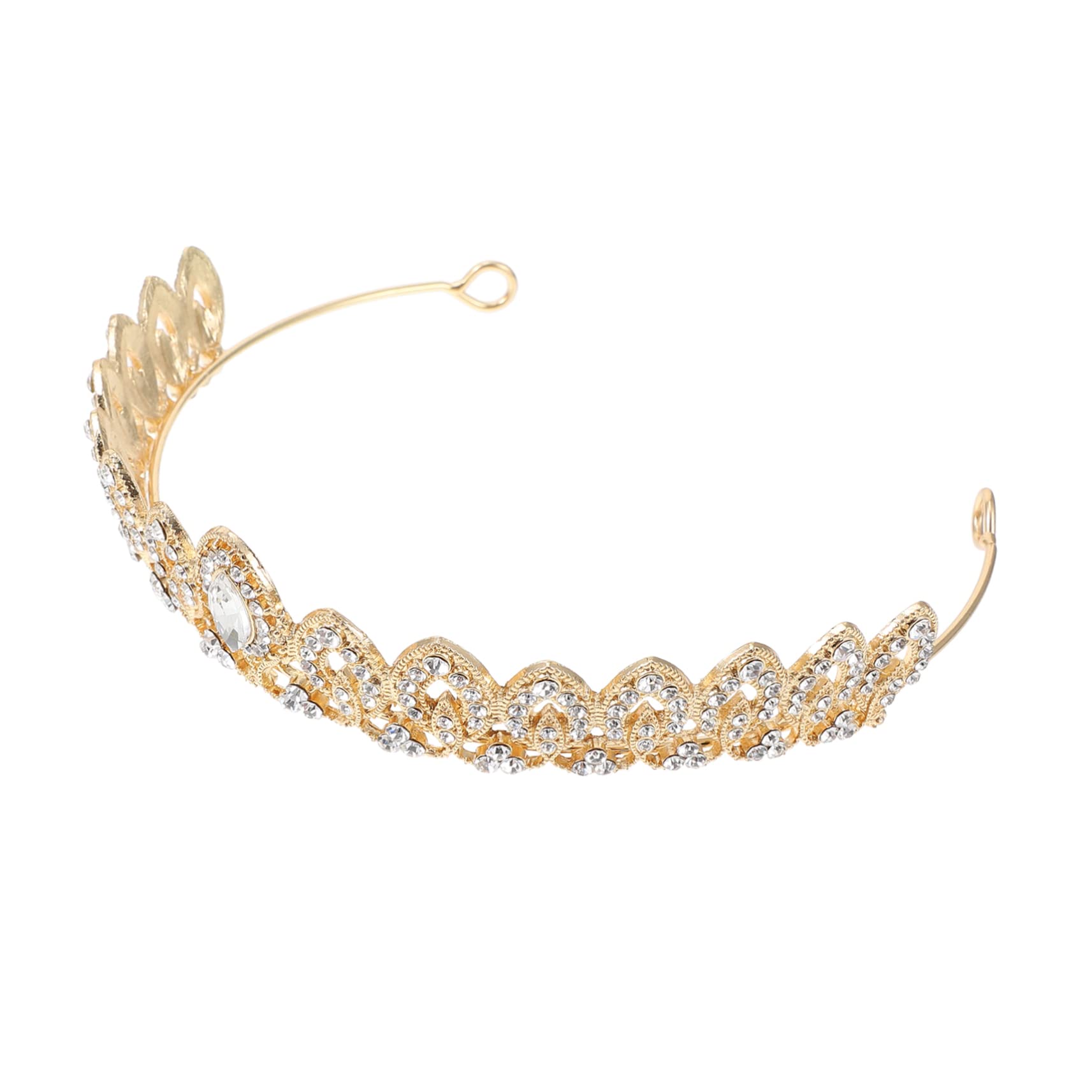 Sparkling Rhinestone Crown Headband for Women & Girls - Elegant Pearl & Crystal Hair Vine Tiara - Wedding, Pageant, Prom, Bridal Accessories - Perfect for Parties, Photos & Special Occasions