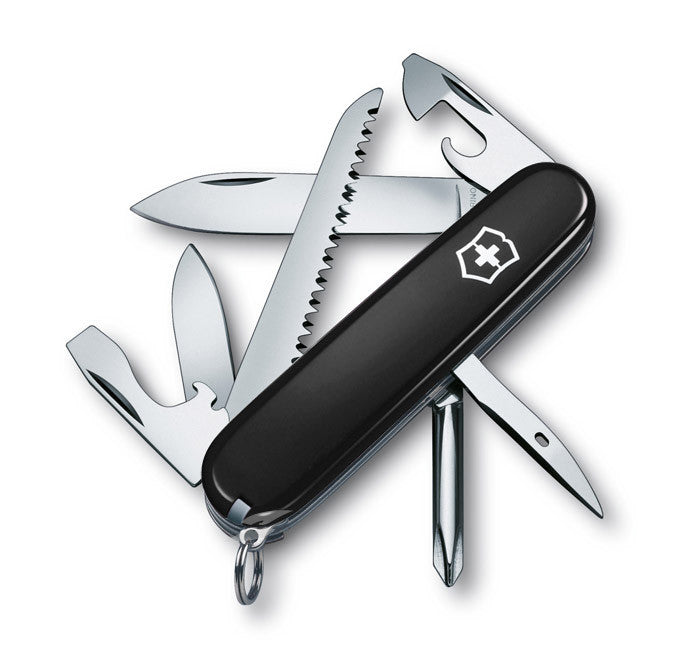 Victorinox Swiss Army Camper Knife - Multi-Tool Pocket Knife with 15 Functions for Camping, Hiking & Outdoor Adventures | Compact & Durable Stainless Steel Design
