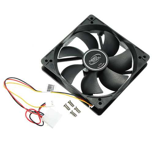 Deepcool 120mm x 120mm x 25mm 12V 3-Pin PC CPU Cooling Fan - Ultra Quiet Radiator Fan for Desktop Computers - Perfect for Gaming Rigs & Workstations