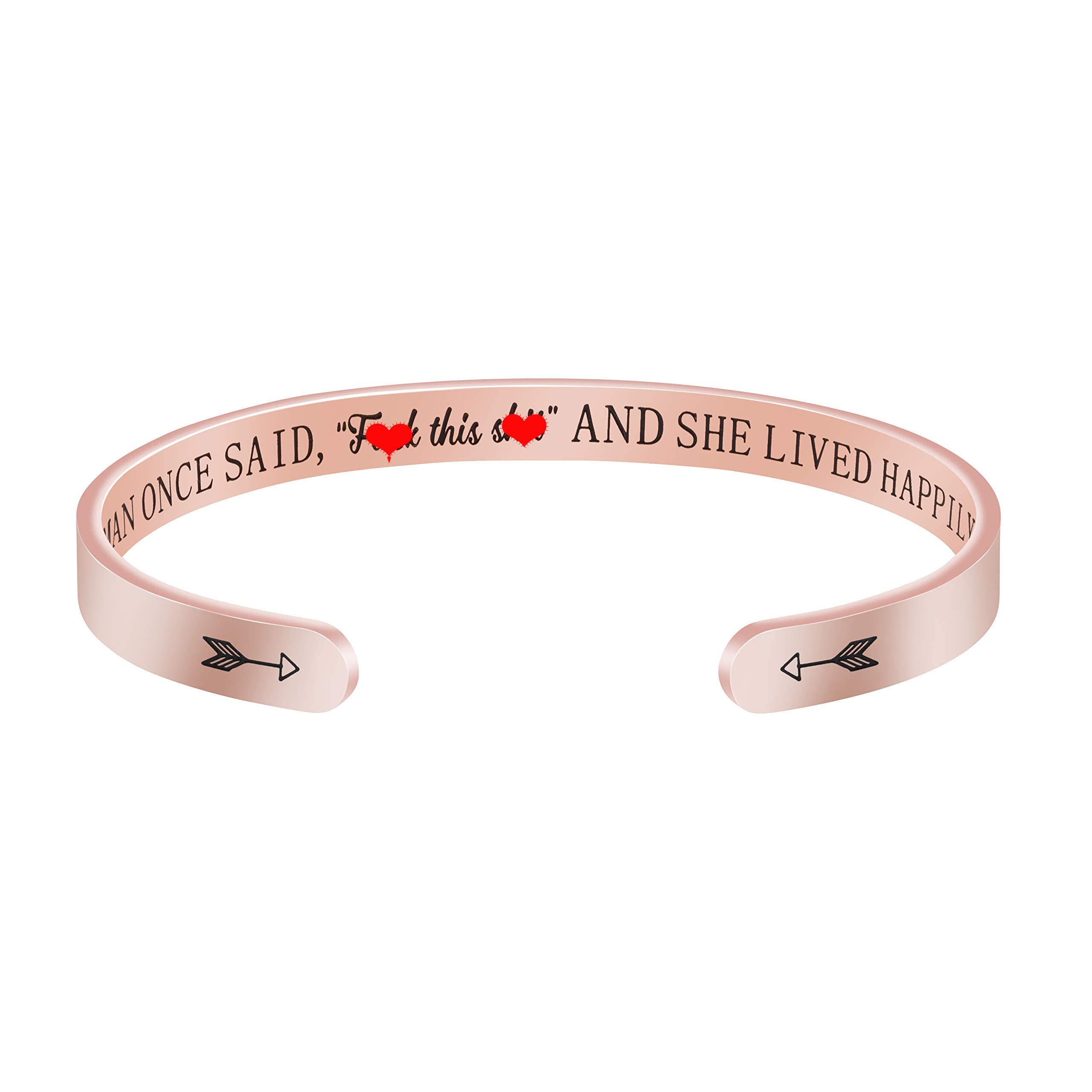 JoycuFF Stainless Steel Cuff Bracelet for Women - Elegant Bangle Gift for Mother, Mom, Wife - Christmas, Birthday, Thanksgiving Present - Perfect for Special Occasions & Everyday Wear