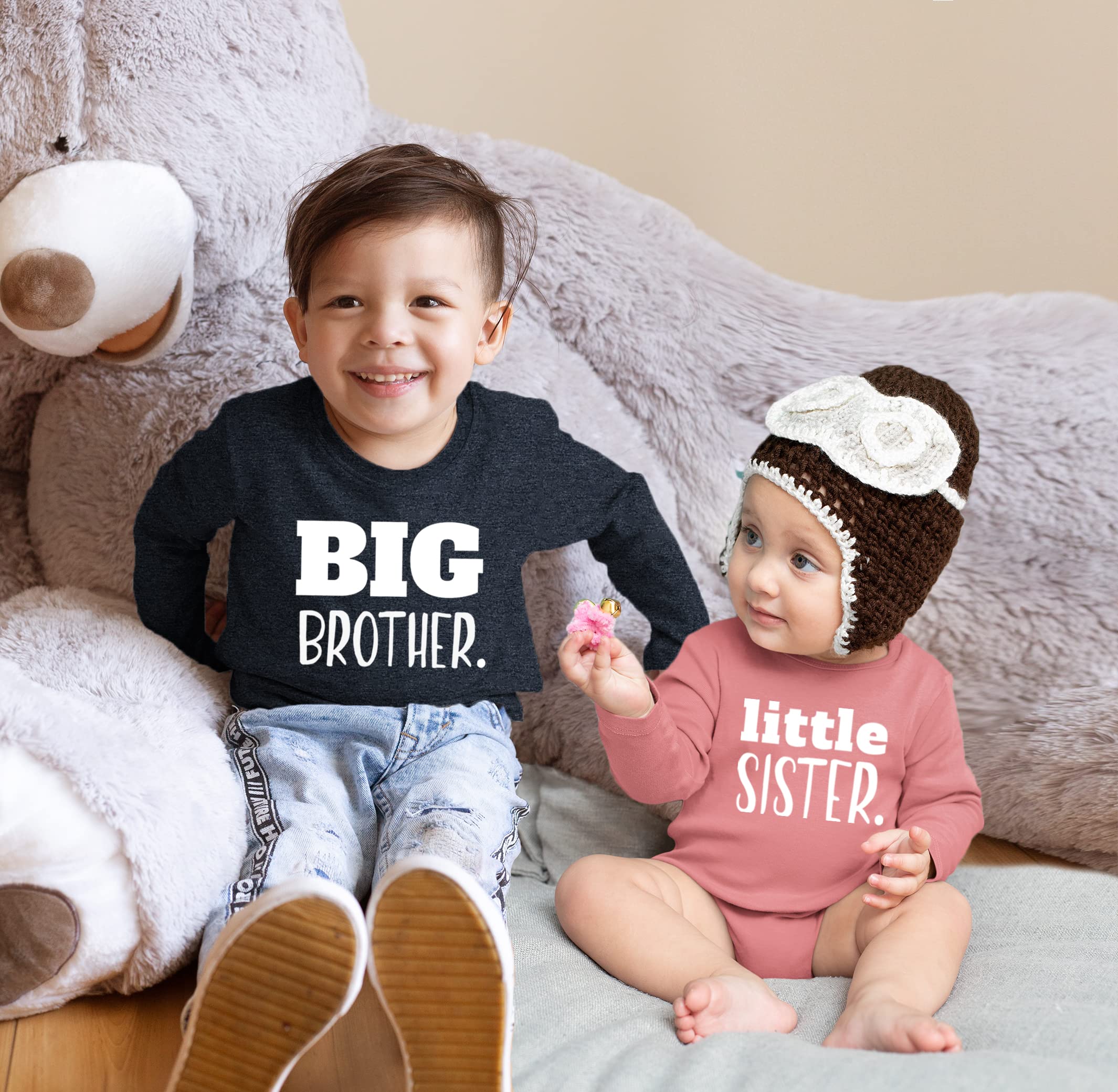 Adorable Matching Sibling Outfits for Toddler Big Brother & Little Sister - Cute Coordinating Newborn Baby Girl Clothes Set - Perfect for Family Photos, Holidays & Special Occasions