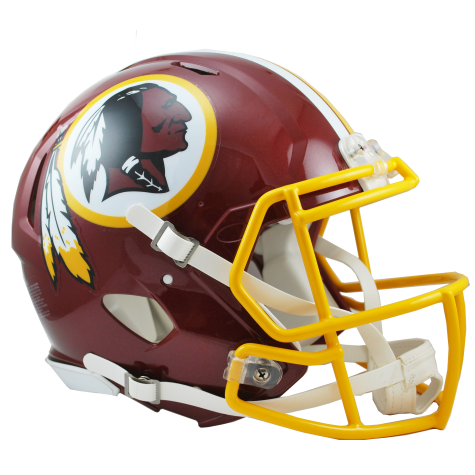 Official Washington Redskins Revolution Speed Authentic Football Helmet - NFL Licensed Collectible for Fans, Display & Game Day Decor
