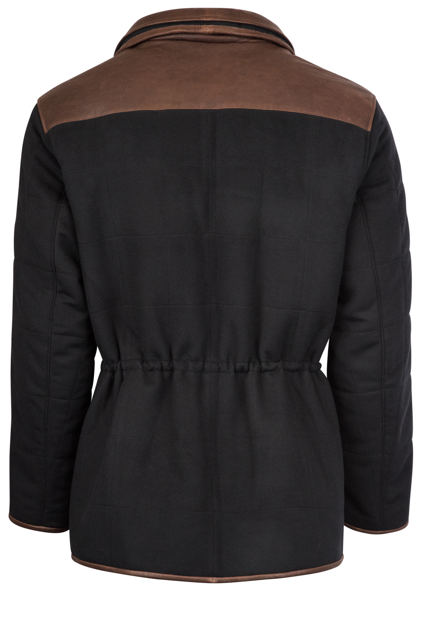 Lone Pine Geneva Cashmere Coat for Women - Navy Blue Winter Wool Blend Trench Coat - Perfect for Office, Travel & Formal Occasions