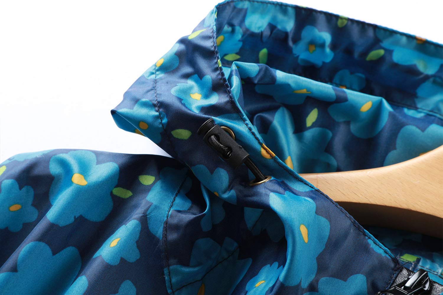 Waterproof Rain Poncho with Zipper & Pocket for Women - Lightweight Hooded Raincoat for Hiking, Camping & Outdoor Activities