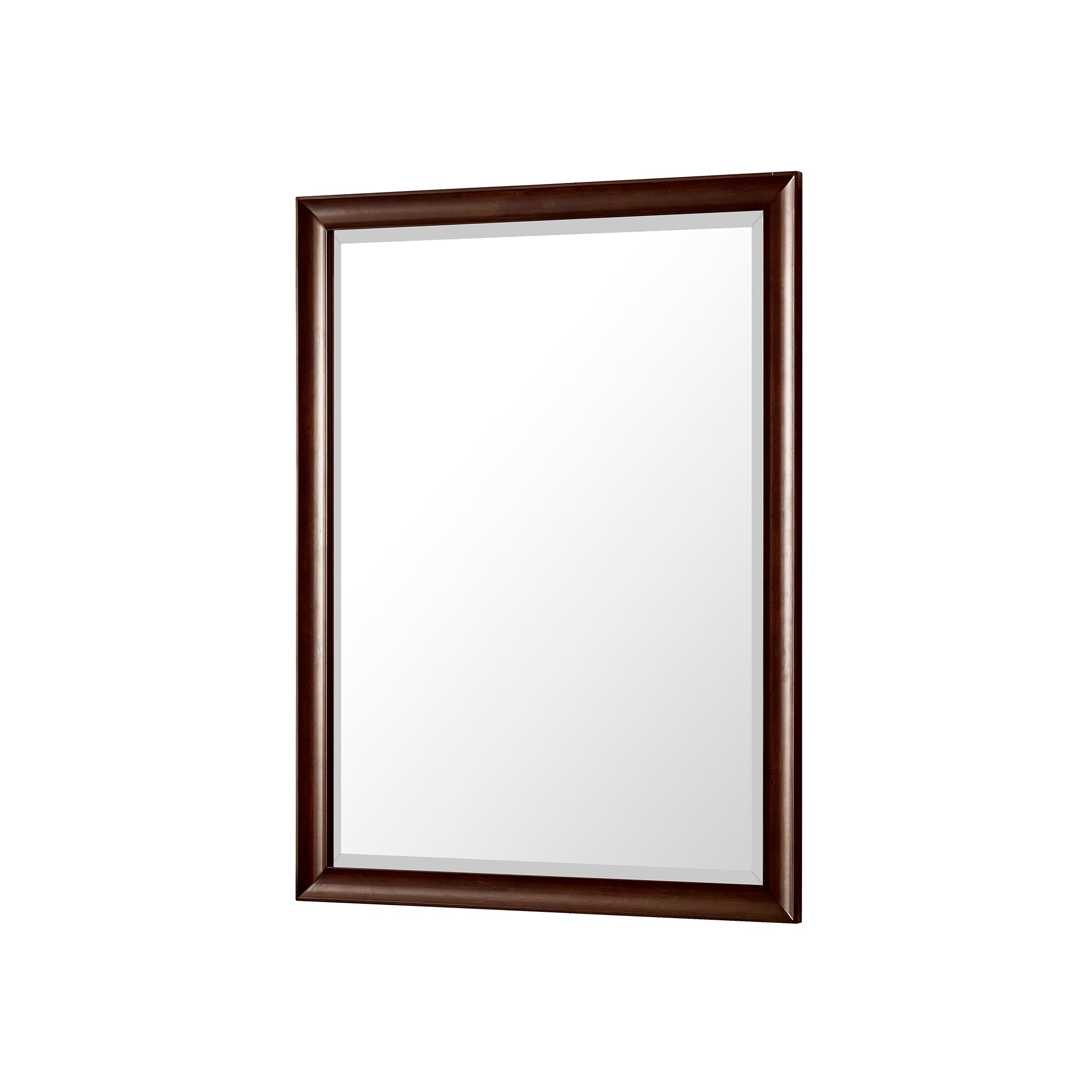 Glenbrooke 30-Inch Wall Mirror in Burnished Mahogany Finish - Perfect for Living Room, Bedroom, or Entryway Decor