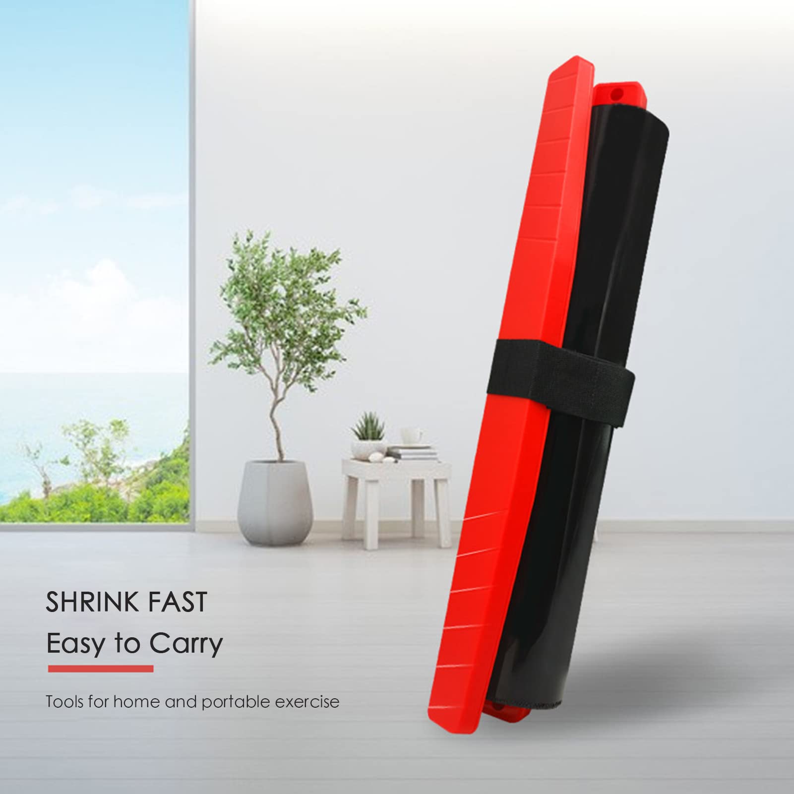 Portable Ice Hockey Slide Board Training Aid - Home Gym Equipment for Workout, Balance & Cardio Exercise | Improve Agility with Included Shoe Booties & Carrying Bag | Perfect for Hockey Training, Home Fitness & Sports Performance