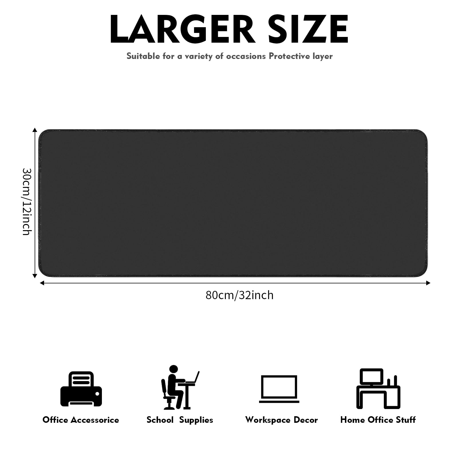 Eulps Large Gaming Mouse Pad - Non-Slip Rubber Base Desk Mat (31.5